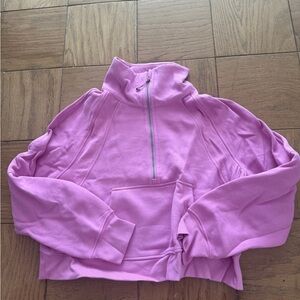 Lululemon Purple Scuba Oversized Half-Zip Hoodie